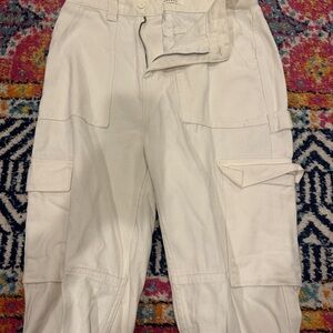 Womens Pacsun White Cargo Pants